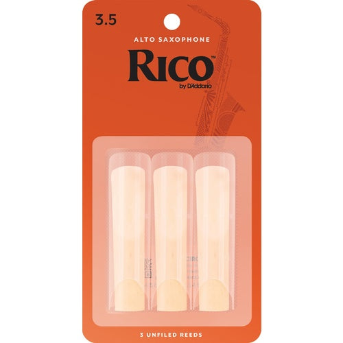 RICO ALTO SAX REEDS, STRENGTH 3.5, 3-PACK