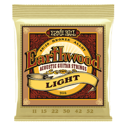 EXTRA LIGHT EARTHWOOD 80/20 BRONZE ACOUSTIC GUITAR STRINGS 10-50 GAUGE