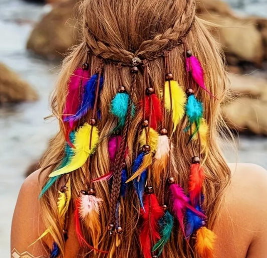 Feather headband