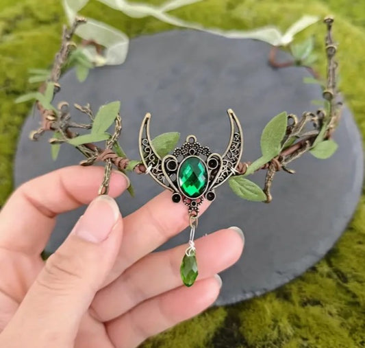 Green Elf Fairy Crown