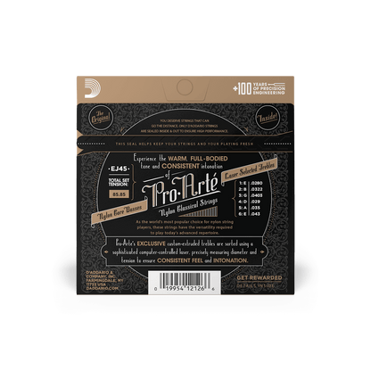 NORMAL TENSION Nylon Classical Guitar Strings EJ45