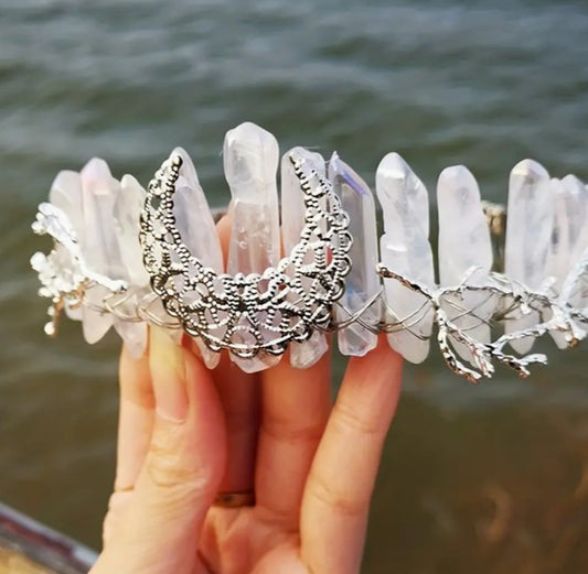 White Crystal headband